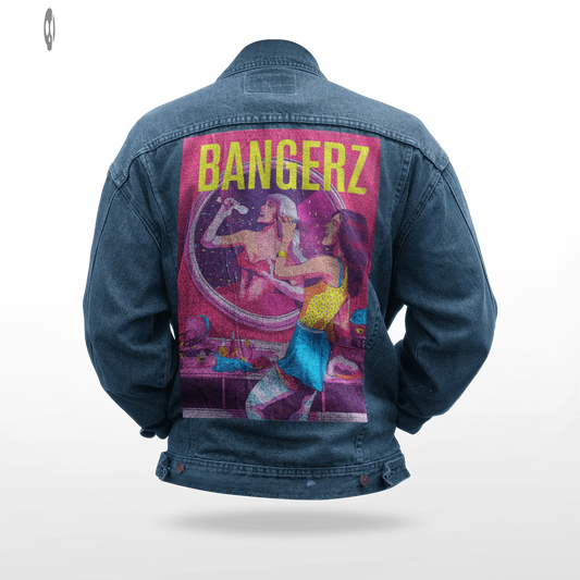 Bangers Men Printed Denim Jacket Thrill Clothing Co