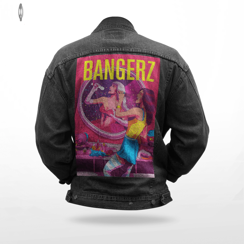 Bangers Men Printed Denim Jacket Thrill Clothing Co