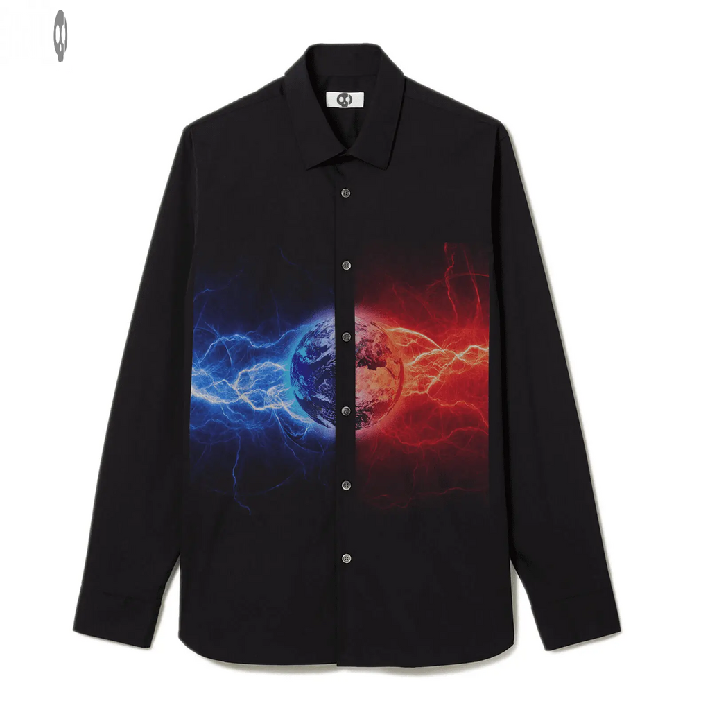 Fire Vs Water Long-Sleeve Shirt Thrill Creative co