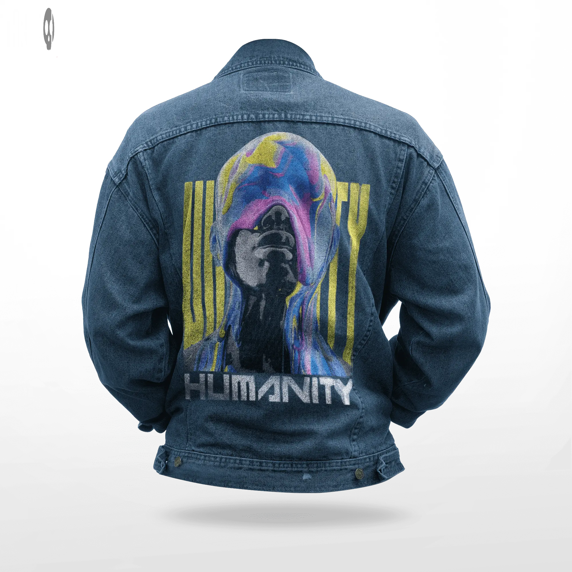 Humanity Men Printed Denim Jacket Thrill Clothing Co