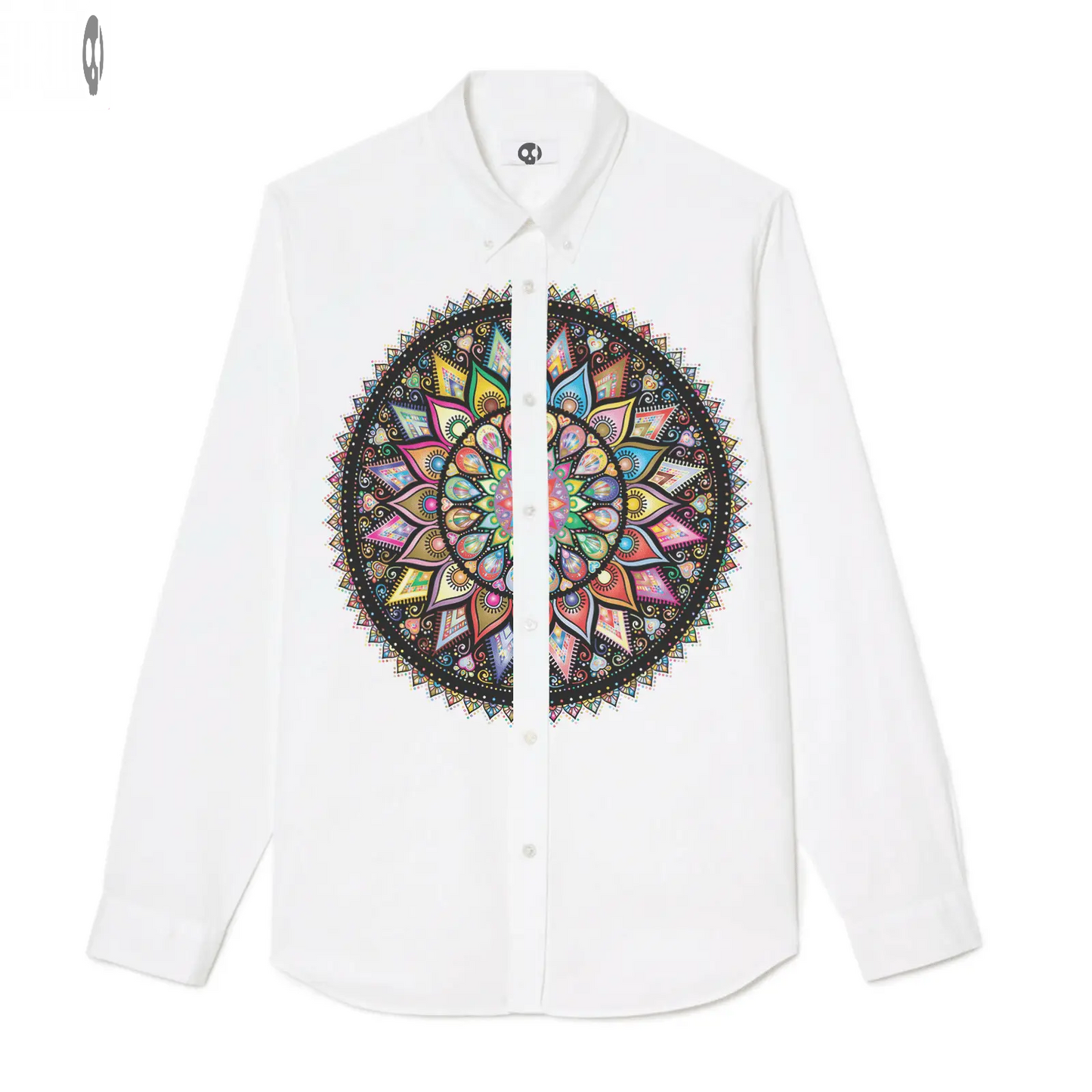 Mandala Front Print Long-Sleeve Shirt Thrill Creative co