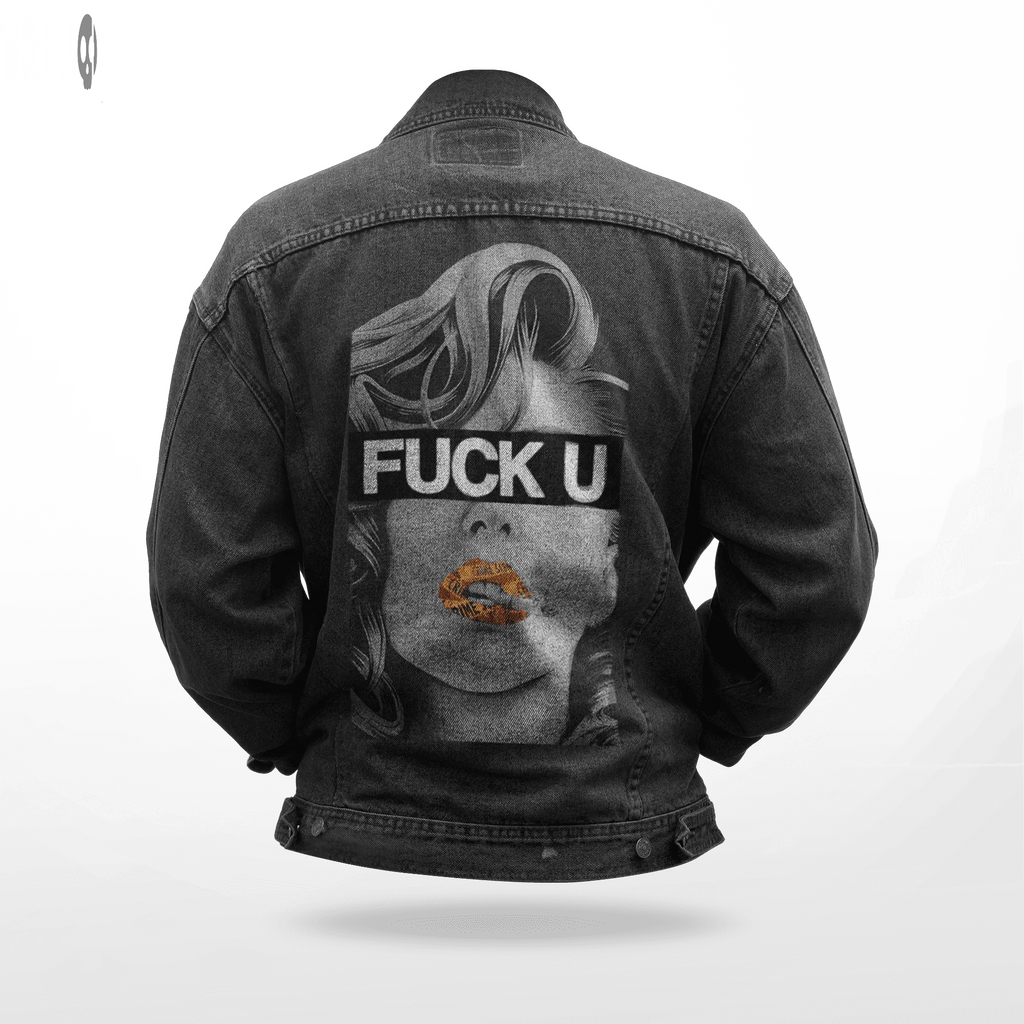 Men Printed Denim Jacket Thrill Clothing Co