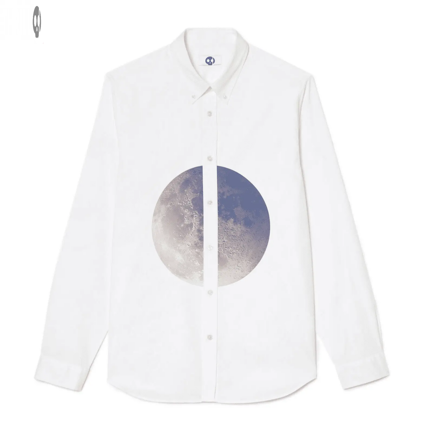 Moon Front print Long-Sleeve Shirt Thrill Creative co