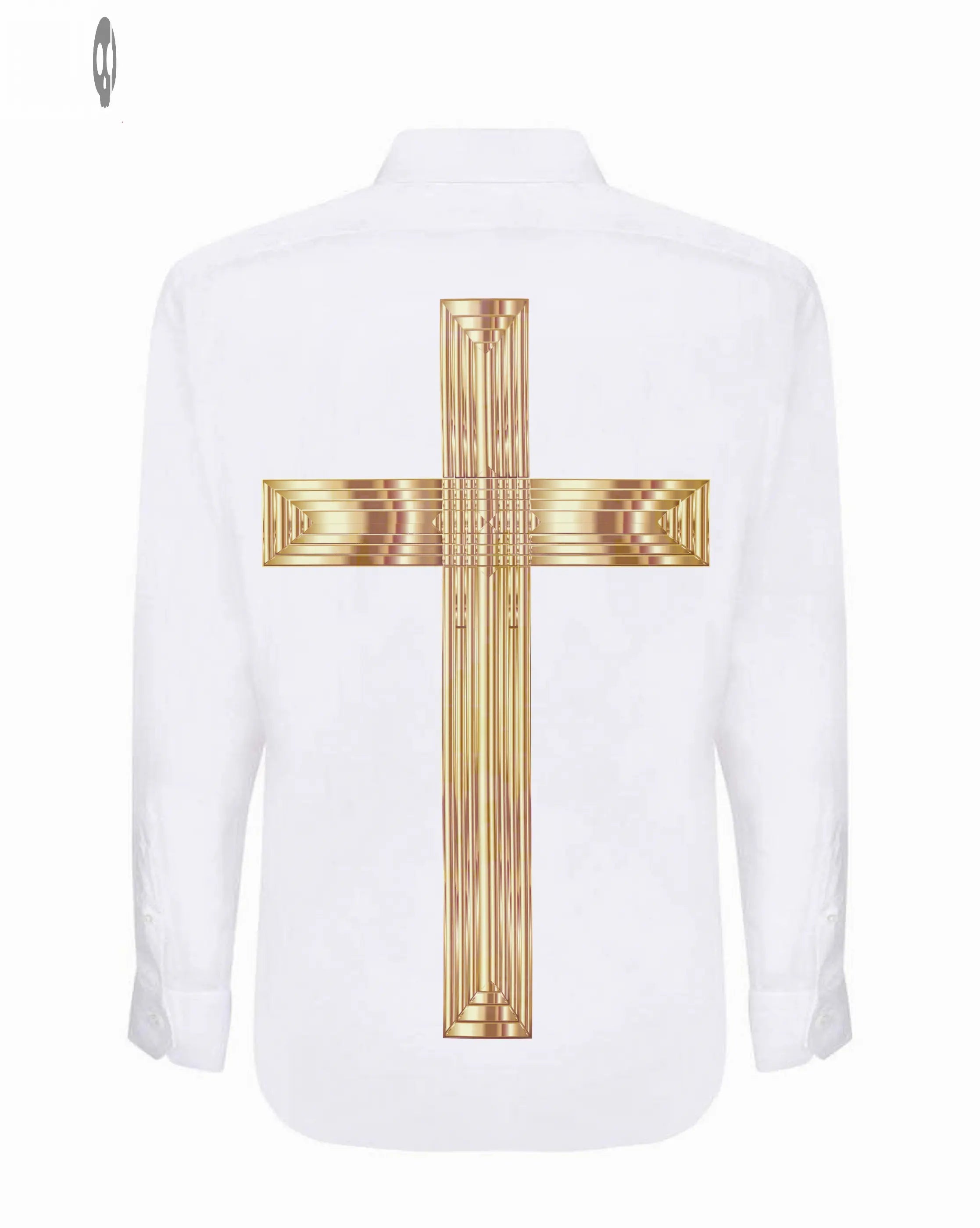 The Golden Cross Cotton Long-Sleeve Shirt Thrill Creative co