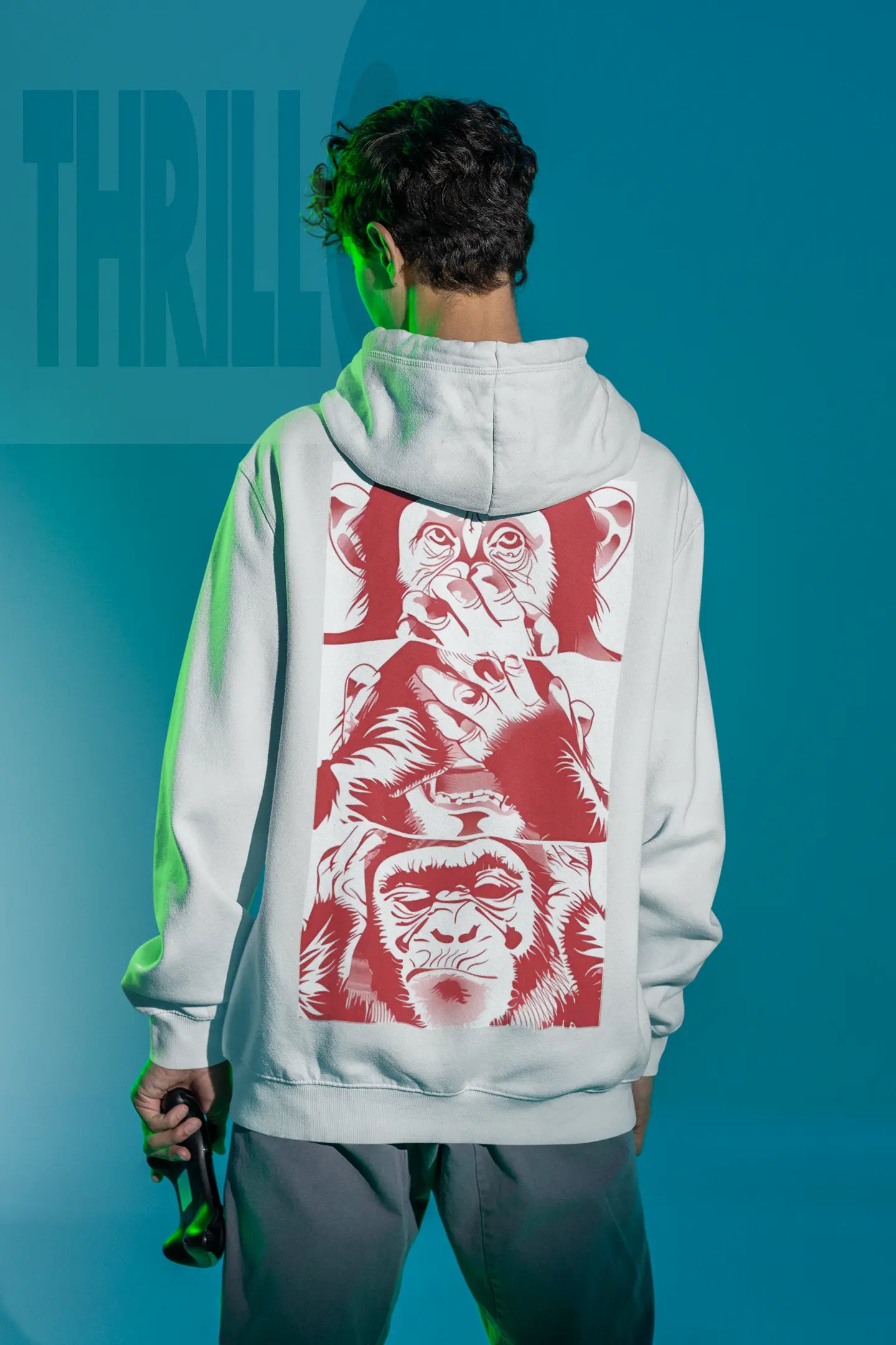 3Monkeys Unisex Hoodie Thrill Creative co